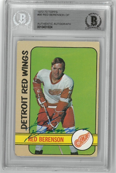Red Berenson Autographed 72-73 Topps Card