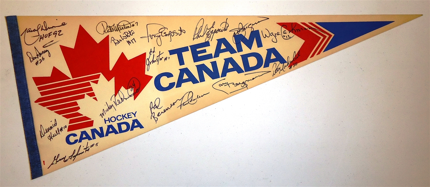 1972 Team Canada Team Signed Pennant