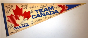1972 Team Canada Team Signed Pennant