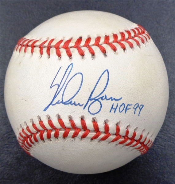 Nolan Ryan Autographed Baseball Inscribed "HOF 99"