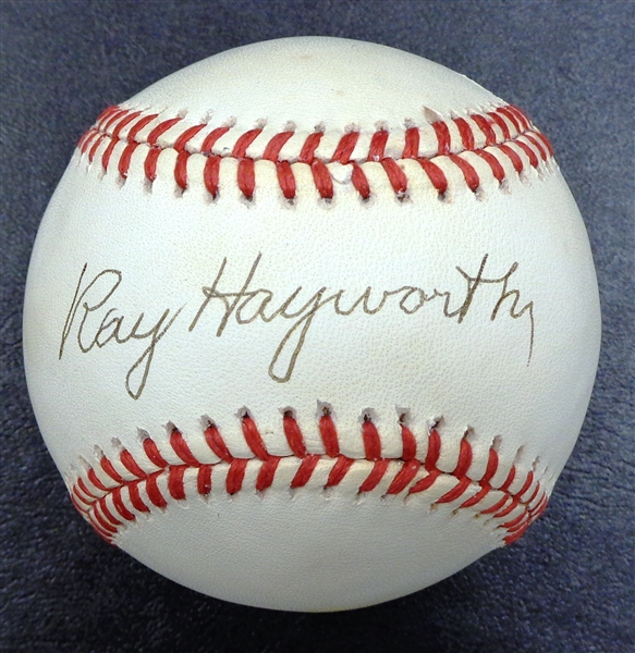 Ray Hayworth Autographed Baseball