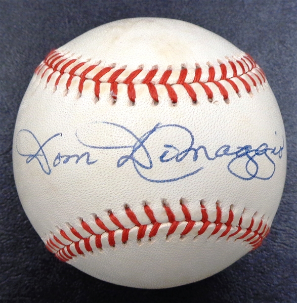 Dom DiMaggio Autographed Baseball