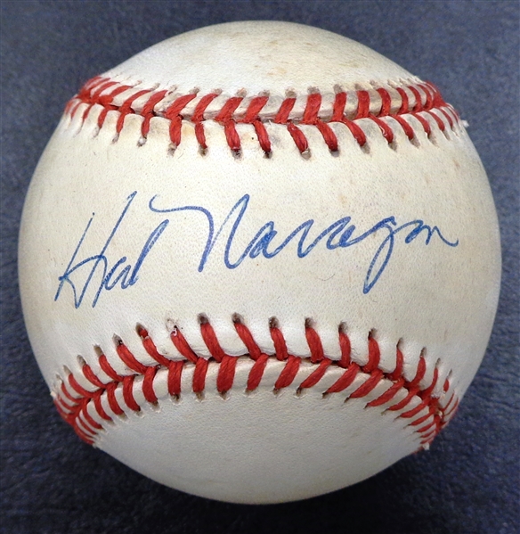Hal Naragon Autographed Baseball