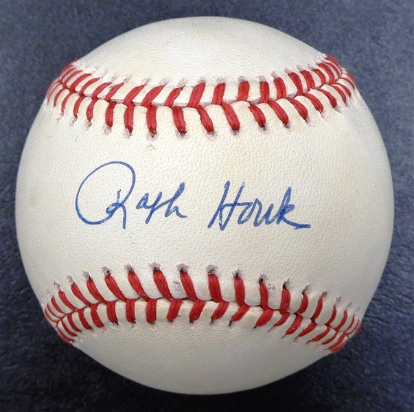 Ralph Houk Autographed Baseball