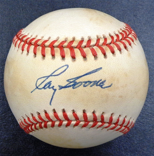 Ray Boone Autographed Baseball
