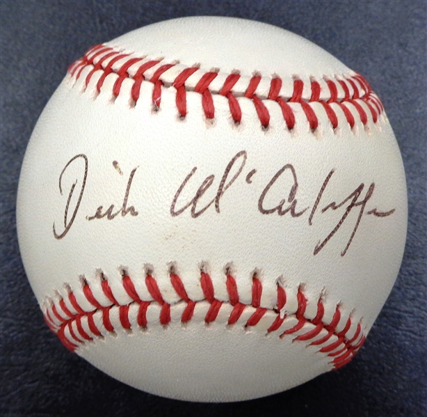 Dick McAuliffe Autographed Baseball