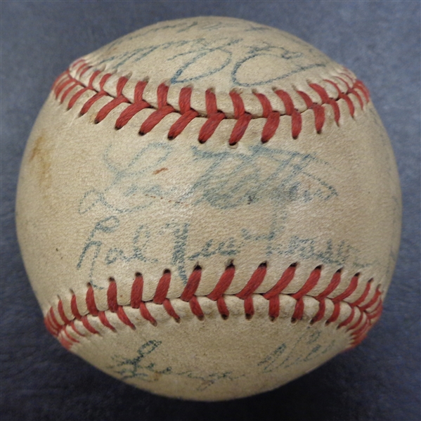 1949 Detroit Tigers Autographed Baseball