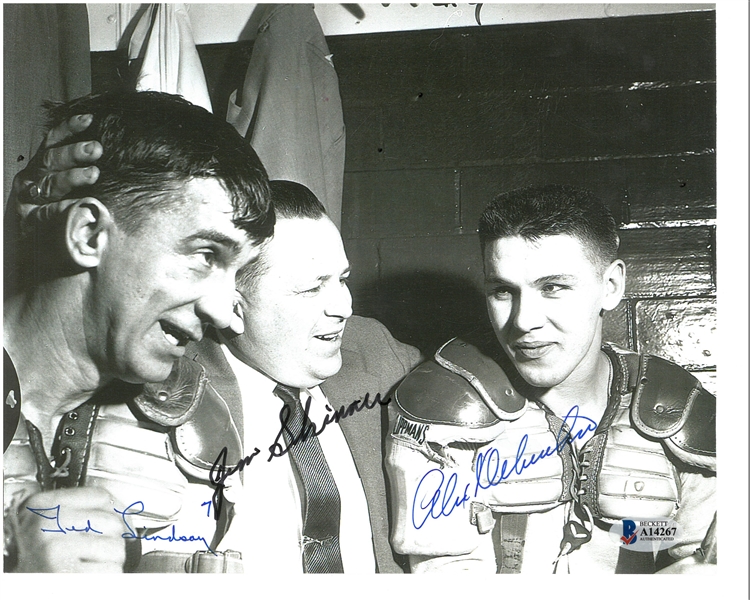 Lindsay, Skinner and Delvecchio Autographed 8x10 Photo
