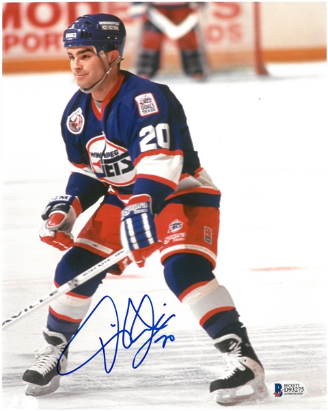 Tie Domi Autographed Winnipeg Jets 8x10 Photo