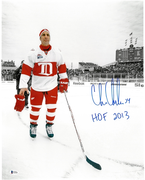 Chris Chelios Autographed 16x20 Inscribed "HOF 2013"
