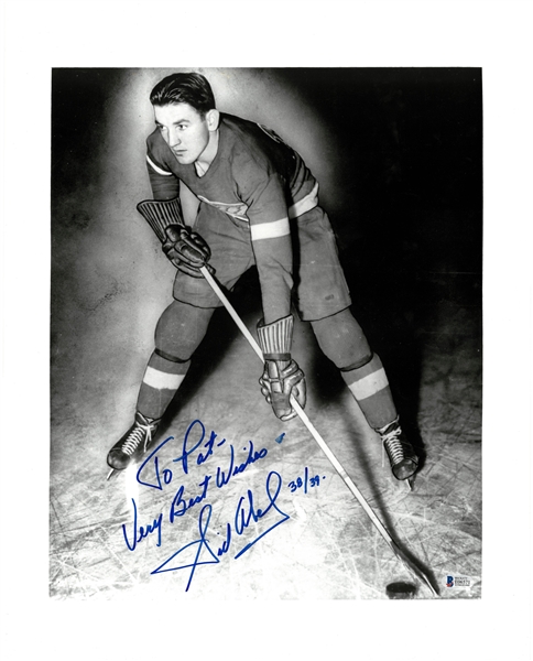 Sid Abel Autographed 16x20 Photo