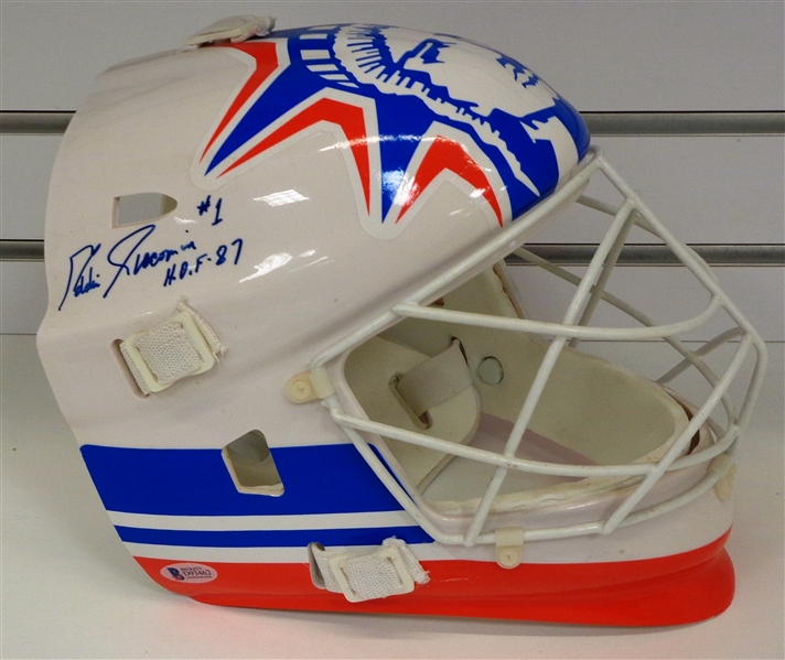Eddie Giacomin Autographed Goalie Mask