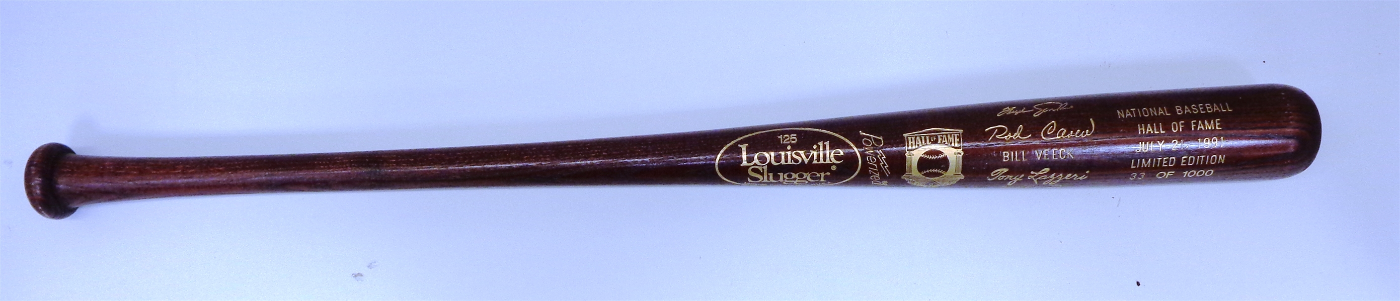 1991 Baseball Hall of Fame Commemorative Bat