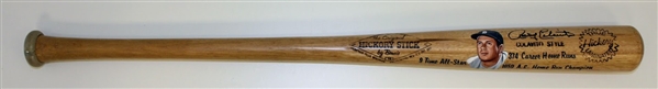 Rocky Colavito Signed Hand Painted Bat