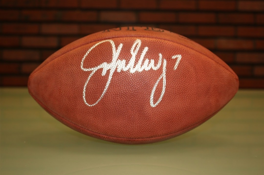 John Elway Autographed Official NFL Football