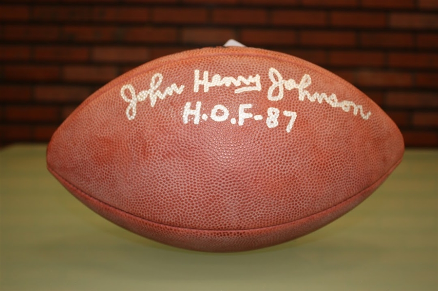 John Henry Johnson Autographed Official NFL Football