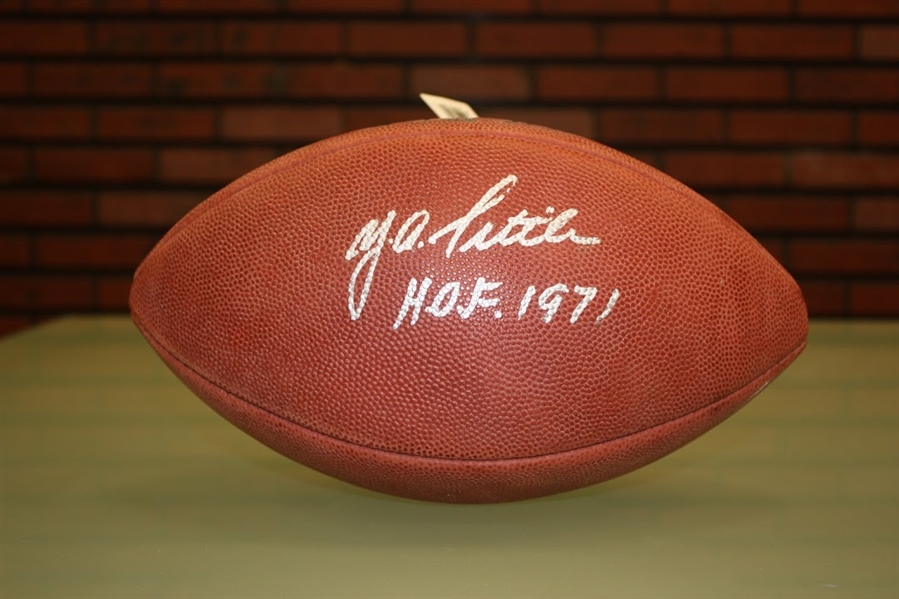 Y.A. Tittle Autographed Official NFL Football