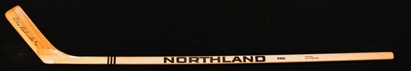Alex Delvecchio Autographed Northland Hockey Stick