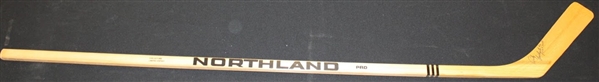 Andy Bathgate Autographed Northland Hockey Stick 