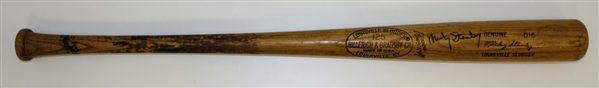 Mickey Stanley Signed Game Used Bat