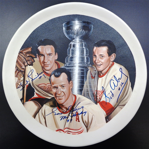 Production Line Autographed Hand Painted Plate