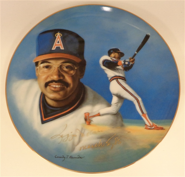 Reggie Jackson Autographed 10" Plate