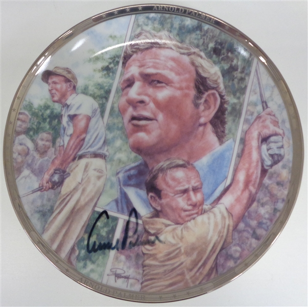 Arnold Palmer Autographed 8" Plate