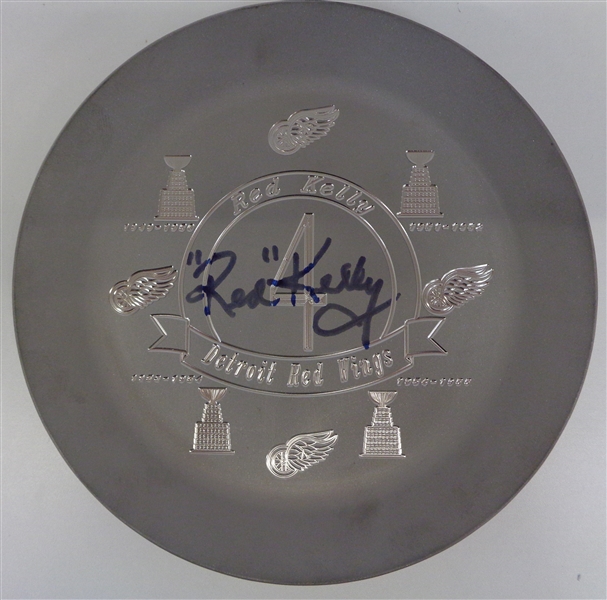 Red Kelly Autographed 1 of a Kind Engraved Ashtray