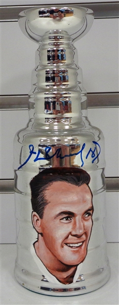 Henri Richard Autographed Hand Painted Stanley Cup