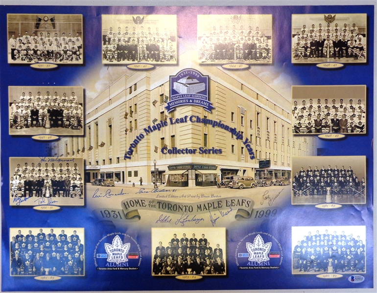 Toronto Maple Leafs Autographed Lithograph