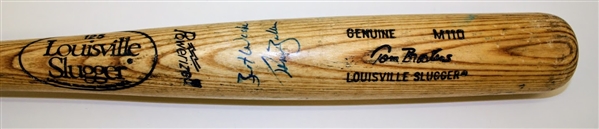 Tom Brookens Autographed Game Used Bat