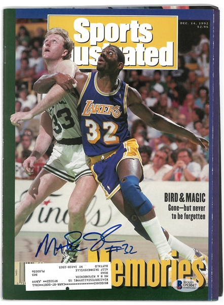 Magic Johnson Autographed 1992 Sports Illustrated