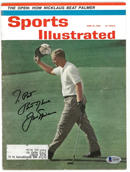 Jack Nicklaus Autographed 1962 Sports Illustrated