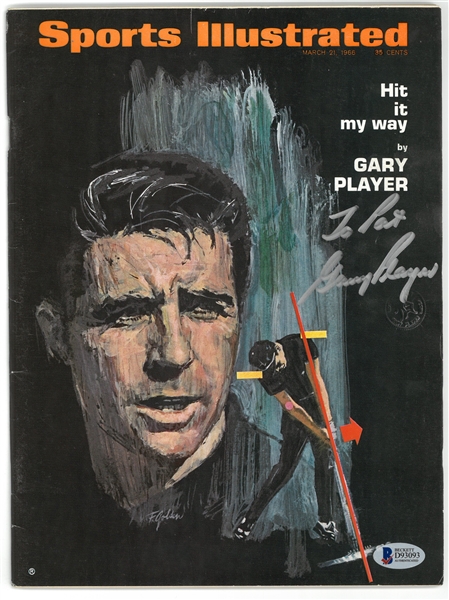 Gary Player Autographed 1966 Sports Illustrated