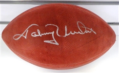 Johnny Unitas Autographed Football