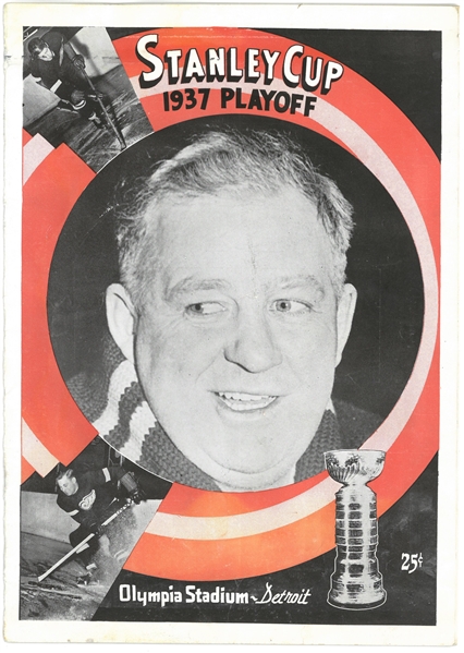1937 Red Wings Stanley Cup Playoffs Program