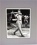 Ted Williams Autographed Matted Photo