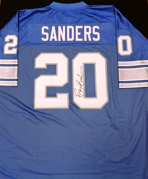 Barry Sanders Autographed Detroit Lions Jersey