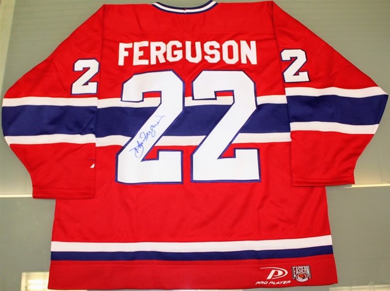 John Ferguson Autographed Canadiens Jersey