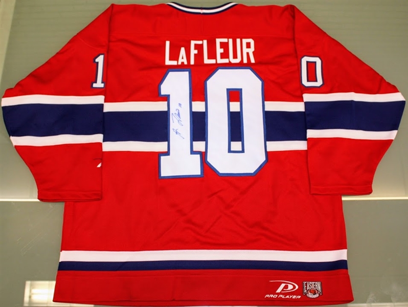 Guy Lafleur Autographed Canadiens Jersey
