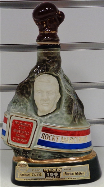 Rocky Marciano Vintage Jim Beam Bottle