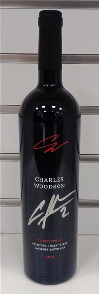 Charles Woodson Signed Woodson Wine