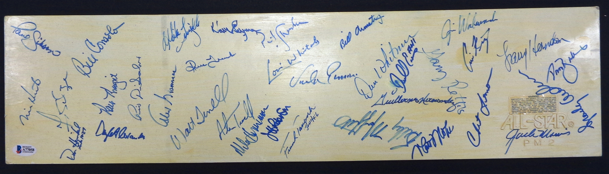 Detroit Tigers 1988 Team Signed Pitching Rubber