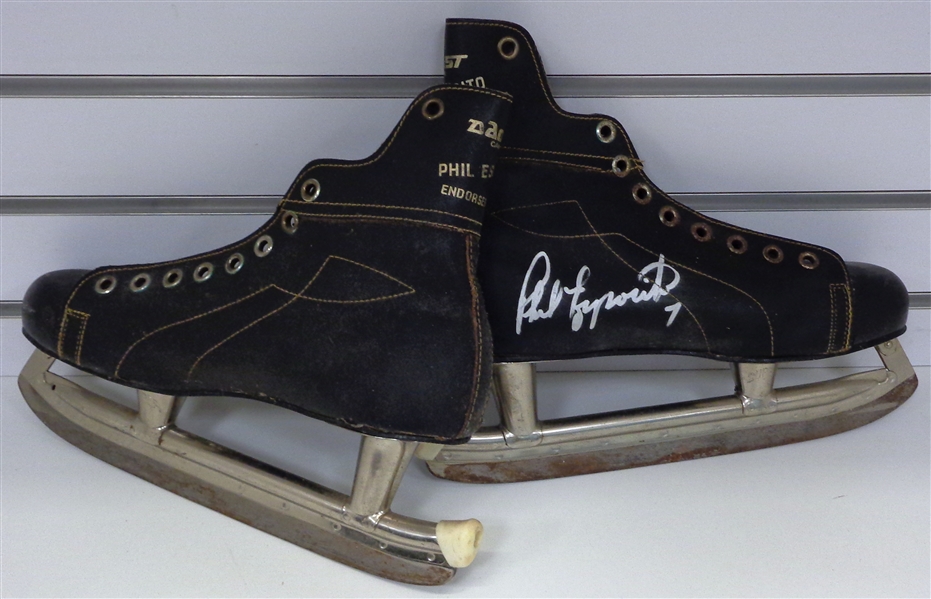 Phil Esposito Autographed Vintage Hockey Skates