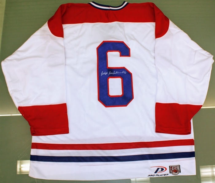 Ralph Backstrom Autographed Canadiens Jersey