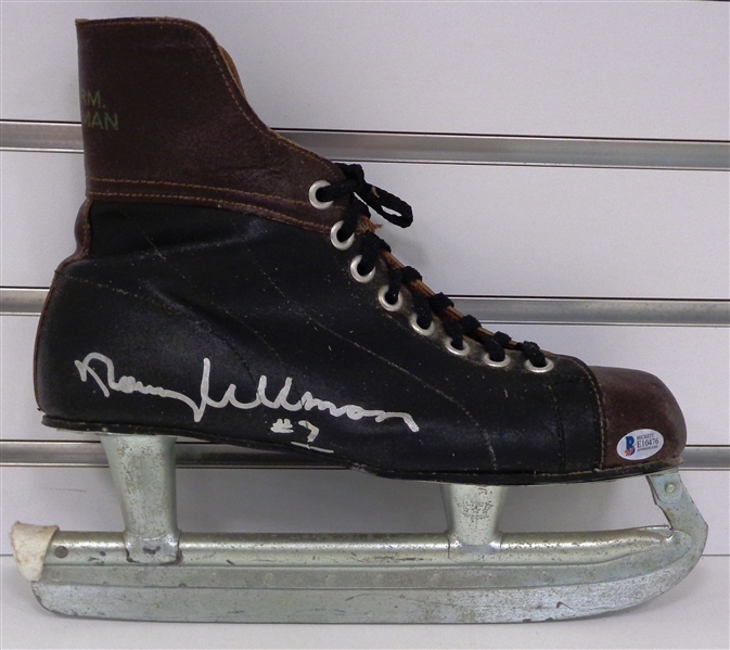 Norm Ullman Autographed Vintage Hockey Skate