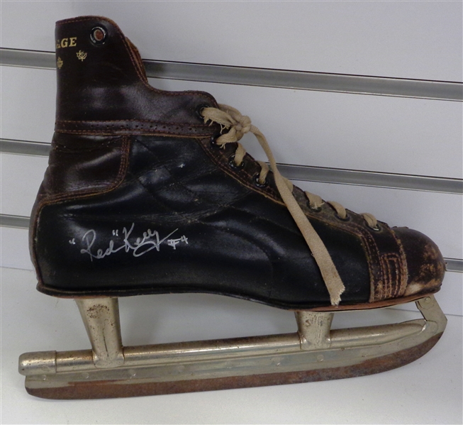 Red Kelly Autographed Vintage Hockey Skate