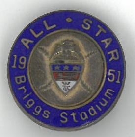 1951 MLB All Star Game Press Pin