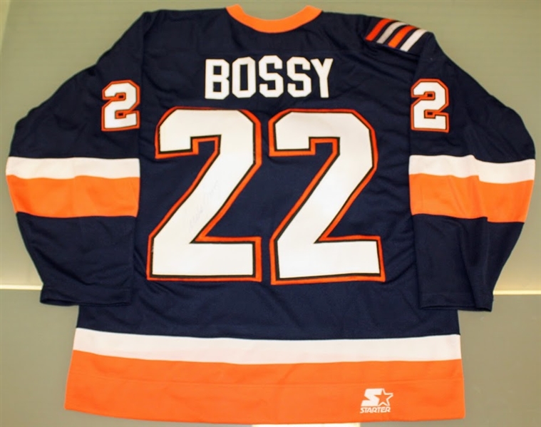 Mike Bossy Autographed Islanders Jersey