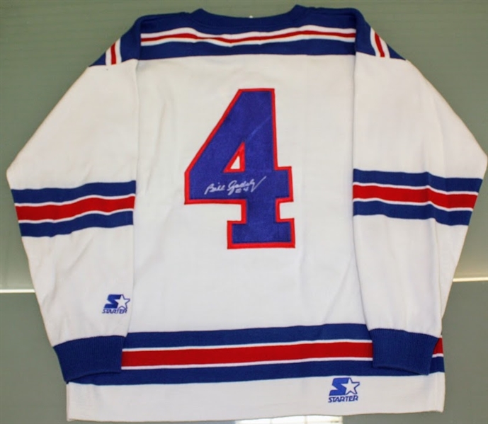 Bill Gadsby Autographed Rangers Sweater